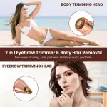 Eyebrow Remover and Face Hair Remover epilator Flawless for women Face, Lips, Nose, Hair Trimmer 1 Pcs