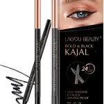 Bold and Black Kajal | Non-Transfer | Jet Black | Smudge-Proof Perfection  (BLACK, 1.5 g) Pack of 1