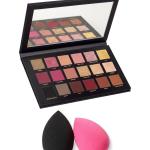 Professional 2 Pcs blunder puff and 18 color eyeshadow palette Combo.