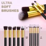 Makeup Brushes 10 Pcs Makeup Brush Set  (Pack of 1)