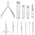 Professional 16 IN 1 Proffesional Stainless Steel Manicure Pedicure Kit For Women Pedicure Tools Set.