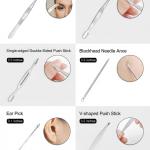 Professional 16 IN 1 Proffesional Stainless Steel Manicure Pedicure Kit For Women Pedicure Tools Set.