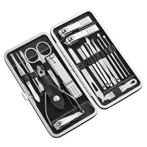 Professional 16 IN 1 Proffesional Stainless Steel Manicure Pedicure Kit For Women Pedicure Tools Set.