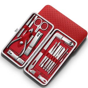 16 in 1 | Professional Manicure Kit for Men & Women Stainless Steel nail Clippers Tools (Pack of 1) Multicolor