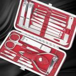16 in 1 | Professional Manicure Kit for Men & Women Stainless Steel nail Clippers Tools (Pack of 1) Multicolor