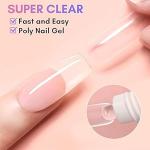 Nail Art Fast Building Uv Led Gel Clear.