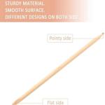 100 Pcs Orange Wood Nail Sticks Double Sided Multi Functional Cuticle Pusher Remover.
