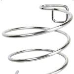 Stainless Steel Hair Dryer Hanging Rack, Self-Adhesive Wall Mount, Spiral Hair Styling Stand Organizer(Pack of 1)