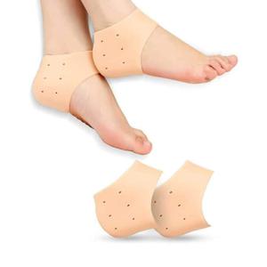 Silicone Gel Heel Socks for Swelling, Pain Relief, Foot Care Ankle Support Pad (Skin Color) pack of 1