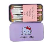 7 Piece Brush Set for Women Pieces Travel Makeup Brushes (Pink).