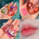 Sparkling Heart-Shaped Lip Gloss, Multicolor (Pack of 1).