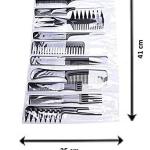 Stylish Women Black Plastic Hair Combs Set (10 Piece).