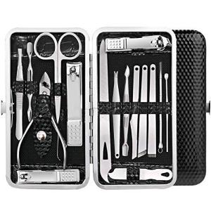 16 in 1 | Professional Manicure Kit for Men & Women Stainless Steel nail Clippers Tools (Pack of 1) Multicolor