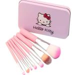 7 Piece Brush Set for Women Pieces Travel Makeup Brushes (Pink).