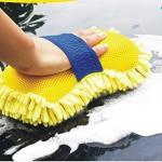 Multipurpose Microfibre Wash and Dry Cleaning Sponge For Washing Car Cleaning Tool(Pack of 1).