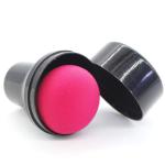 Foundation Blending Powder Makeup Sponge Mushroom Puff Beauty Blender With Handle(black)