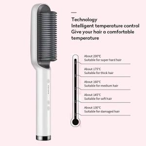 Electric Hair Straightener Brush Straight Quick Iron Hot Comb (COLOUR AS PER AVAILABILITY)Pack of 1
