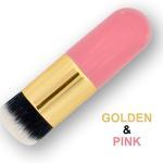 2 Pcs Liquid Foundation Brush Set, Pink Gold and Pink Silver, Face Makeup Brush