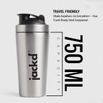 PREMIUM Stainless Steel Gym Shaker Bottle | Gym Bottles for Men | 100% Leakproof Protein Shaker Bottle.