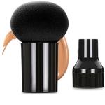 Foundation Blending Powder Makeup Sponge Mushroom Puff Beauty Blender With Handle(black)