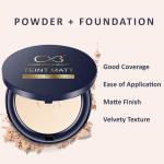 Foundation Pressed Compact Powder for Buildable Full Coverage & Matte Finish (Pack of 1)