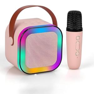 Mini Bluetooth Speaker with Wireless Mic, in-Built USB Rechargeable Battery(1 Piece)