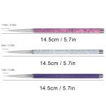 Professional 3 pcs of nail art detailing brush,