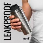 PREMIUM Stainless Steel Gym Shaker Bottle | Gym Bottles for Men | 100% Leakproof Protein Shaker Bottle.