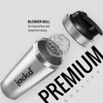 PREMIUM Stainless Steel Gym Shaker Bottle | Gym Bottles for Men | 100% Leakproof Protein Shaker Bottle.