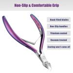Colorful Nail Clipper Colorful Stainless Steel Titanium Nail Dead Skin Removal Clipper(1 Piece)