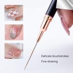Nails Art Brush Nails Art Liner Brush Practical Nails Brush Nails Dotting Drawing Tool Nails Painting Pen For Salons (Black).