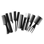 Stylish Women Black Plastic Hair Combs Set (10 Piece).