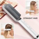 Electric Hair Straightener Brush Straight Quick Iron Hot Comb (COLOUR AS PER AVAILABILITY)Pack of 1