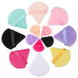 Triangle Shape Makeup Sponge Puff, (Pack Of 5) Multicolor