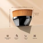 Foundation Makeup Brush Flat Top Hexagon Face Liquid Powder Foundation 1 Pcs