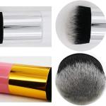 2 Pcs Liquid Foundation Brush Set, Pink Gold and Pink Silver, Face Makeup Brush