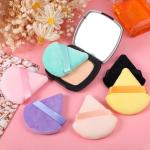 6 Pieces Powder Puff Soft Face Triangle Makeup Puff multicolors