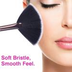 Soft Bristles Fan Brush & Eyeliner Makeup Brush Combo (Pack of 1)