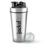 PREMIUM Stainless Steel Gym Shaker Bottle | Gym Bottles for Men | 100% Leakproof Protein Shaker Bottle.