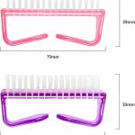 6pcs Big Handle Grip Nail Brush, Fingernail Scrub Cleaning Brush, Pedicure Cleaner Brushes.