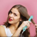 Mini Electronic Hair Crimper and Curler - Ceramic Design Styling Tool(Multicolor) Pack o f 1.
