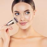4 in 1 Foundation brush All in One Makeup Brush Set(Golden) 1 Piece.