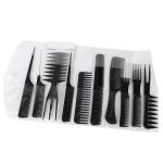 Stylish Women Black Plastic Hair Combs Set (10 Piece).