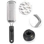 Stainless Steel, Foot Filer & Pedicure, Heel Scrubber Foot Scrubber for Dead Skin -Black