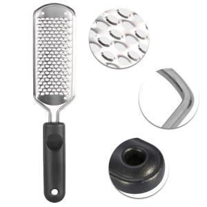 Stainless Steel, Foot Filer & Pedicure, Heel Scrubber Foot Scrubber for Dead Skin -Black