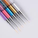 Premium Quality 5pcs Nail Art Liner Brushes, Nails Gel Polish Painting Nail Art Design Brush Pen Set.