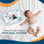 PREMIUM BABY WIPES WITH ALOE VERA, GRAPE FRUIT EXTRACT & VITAMIN E (72 wipes, Combo of 2)