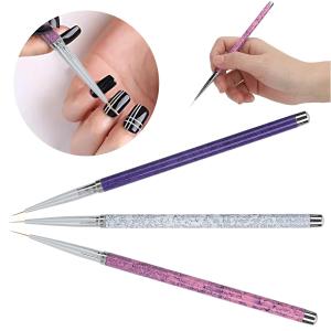 Professional 3 pcs of nail art detailing brush,