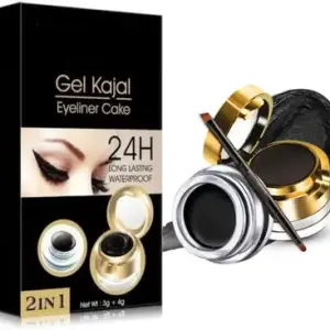 STUDIO TOUCH GEL KAJAL, EYELINER CAKE,24 HOUR, LONG LASTING ATER PROOF, 2 IN 1