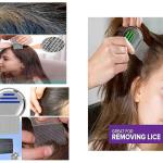Stainless Steel Head Lice Comb for Pets and Humans to Remove Lice, Fleas,(Pack of 1).